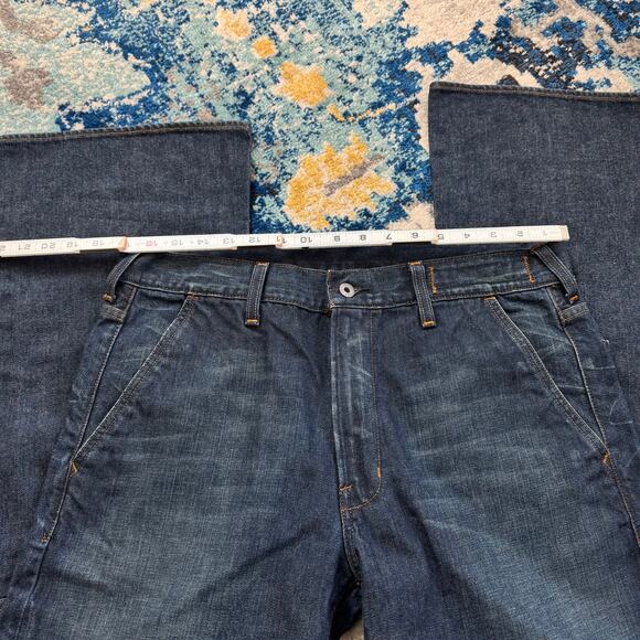 GUESS JEANS USA Flare Denim - 34x32 - Vintage / Y2K 2000s - Picture 6 of 6